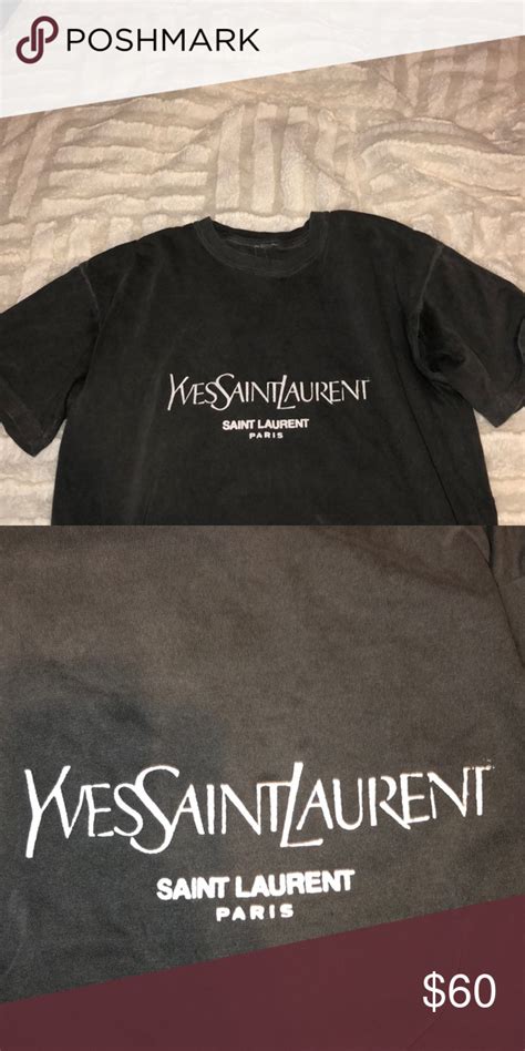 yves saint laurent t shirt coal n terry|farfetch ysl t shirts.